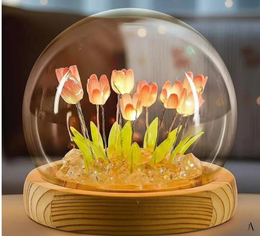 DIY Tulip Night Light LED Decorations Lamp