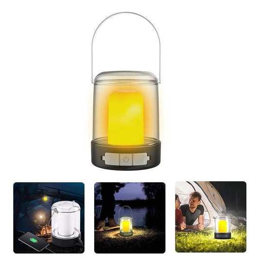 LED Rechargeable Camping Lanterns - Vintage Style (1 Piece)